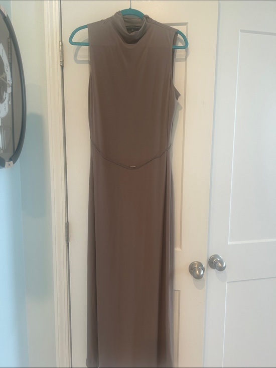 Calvin Klein Dresses & Skirts - Calvin Klein Sleeveless Mock Neck Maxi Dress - Taupe